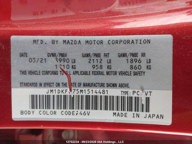 Mazda Cx-3 Gt 2021 JM1DKFD75M1514481 Image 9