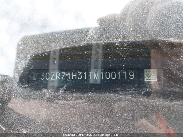 2026 Honda Hr-v Lx 2wd მანქანა იყიდება აუქციონზე, vin: 3CZRZ1H31TM100119, აუქციონის ნომერი: 12702264