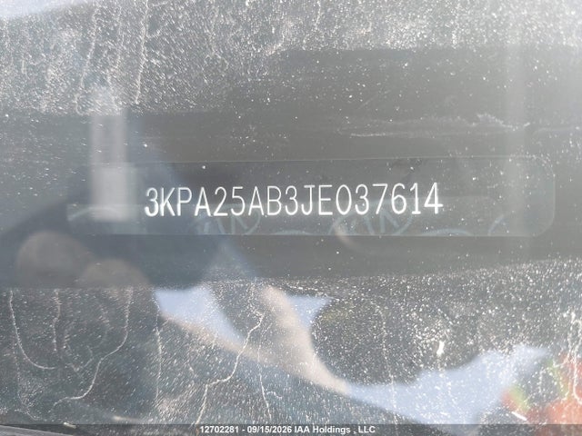 12702281 :رقم المزاد ، 3KPA25AB3JE037614 vin ، 2018 Kia Rio Lx/s مزاد بيع