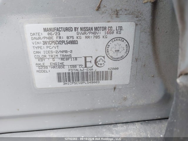 Nissan KICKS SV 2023 3N1CP5CV2PL549003 Image 19