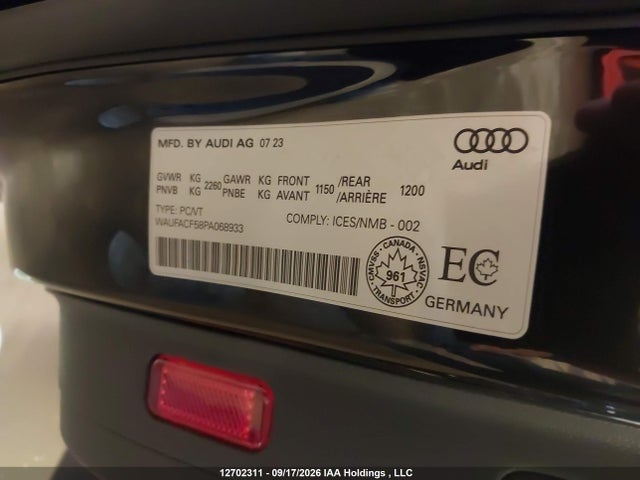 Audi A5 Premium Plus 45 2023 WAUFACF58PA068933 Image 9