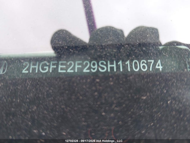 Aukcja sprzedaży 2025 Honda Civic, vin: 2HGFE2F29SH110674, numer aukcji: 12702328