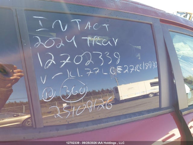 12702339 :رقم المزاد ، KL77LGE27RC189313 vin ، 2024 Chevrolet Trax 1rs مزاد بيع