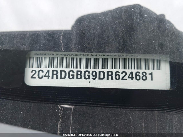 2013 Dodge Grand Caravan Se/sxt მანქანა იყიდება აუქციონზე, vin: 2C4RDGBG9DR624681, აუქციონის ნომერი: 12702451
