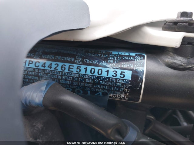 MLHPC4426E5100135 Honda Cbr500 Ra