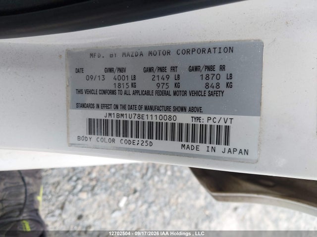 JM1BM1U78E1110080 Mazda 3 SPORT