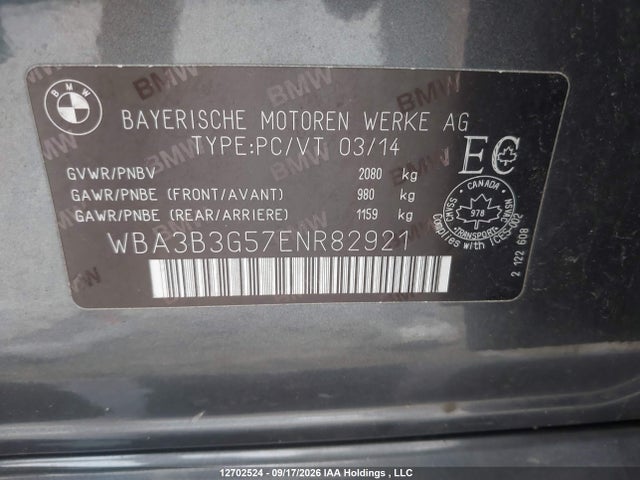 Aukcja sprzedaży 2014 Bmw 328 Xi, vin: WBA3B3G57ENR82921, numer aukcji: 12702524