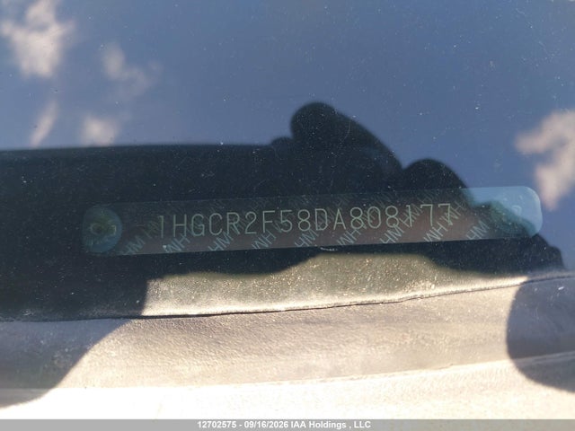 2013 Honda Accord მანქანა იყიდება აუქციონზე, vin: 1HGCR2F58DA808177, აუქციონის ნომერი: 12702575
