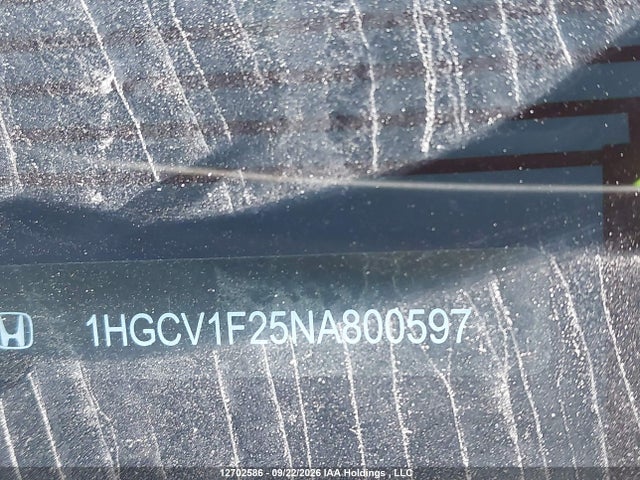 Honda Accord 2022 1HGCV1F25NA800597 Image 18