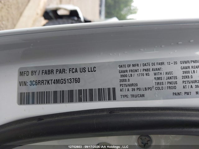 RAM 1500 Classic Tradesman 2021 3C6RR7KT4MG513760 Image 9