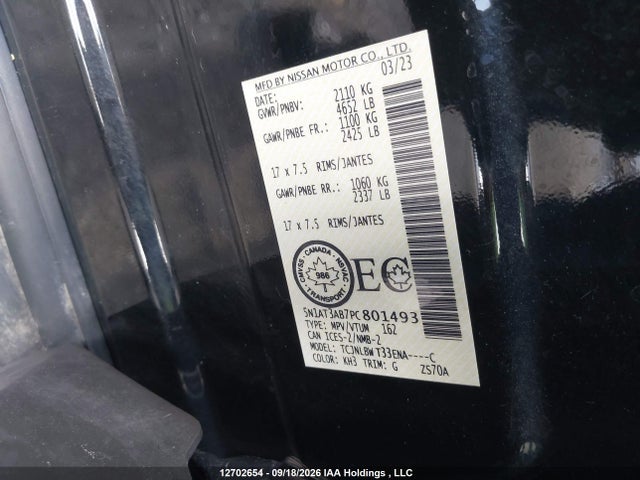 Nissan ROGUE S 2023 5N1AT3AB7PC801493 Image 18