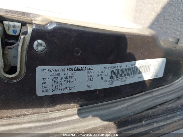Dodge Grand Caravan Cvp/sxt 2017 2C4RDGBG0HR756444 Image 9