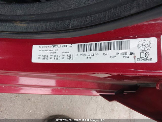 Aukcja sprzedaży 2011 Chrysler 200, vin: 1C3BC2FG3BN544938, numer aukcji: 12702789