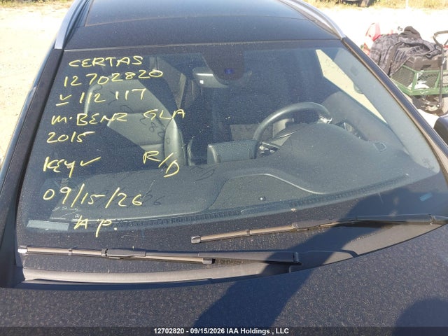 12702820 :رقم المزاد ، WDCTG4GB3FJ112117 vin ، 2015 Mercedes-benz Gla 250 4matic مزاد بيع