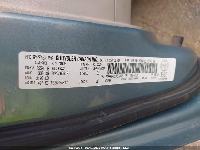 Auction sale of the 2009 Chrysler Town & Country Limited, vin: 2A8HR64X59R510486, lot number: 12676971