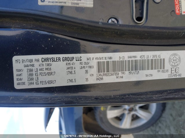 Продаж на аукціоні авто 2014 Jeep Patriot Sport/north, vin: 1C4NJRAB2ED607850, номер лоту: 12679713
