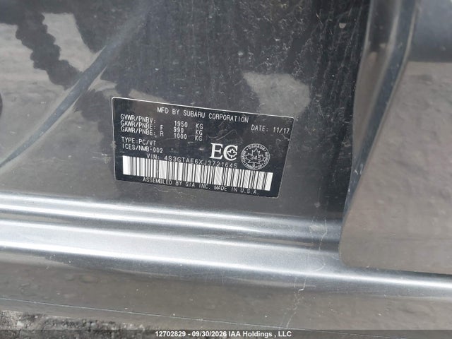 Продаж на аукціоні авто 2018 Subaru Impreza Touring, vin: 4S3GTAE6XJ3721645, номер лоту: 12702829