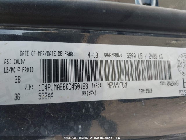 Jeep Cherokee Sport 2019 1C4PJMAB8KD450168 Image 19