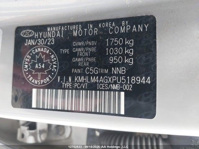 Aukcja sprzedaży 2023 Hyundai Elantra Essential Ivt With Hyundai Smartsense Package, vin: KMHLM4AGXPU518944, numer aukcji: 12702833