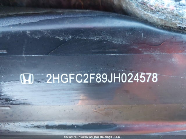 Honda CIVIC EX 2018 2HGFC2F89JH024578 Image 18