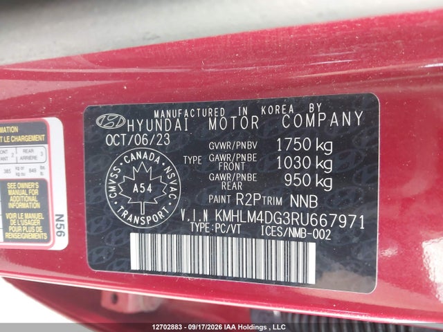 Hyundai ELANTRA SEL 2024 KMHLM4DG3RU667971 Image 19