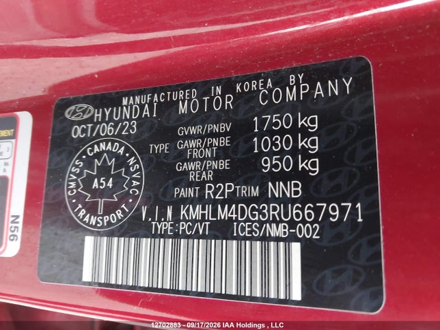 Hyundai ELANTRA SEL 2024 KMHLM4DG3RU667971 Image 9