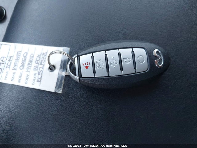 12702923 :رقم المزاد ، 5N1CL0MM3EC521538 vin ، 2014 Infiniti Qx60 Hybrid Hybrid مزاد بيع
