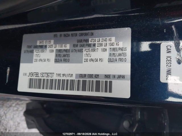 Mazda Cx-5 Gx 2025 JM3KFBBL1S0739737 Image 9