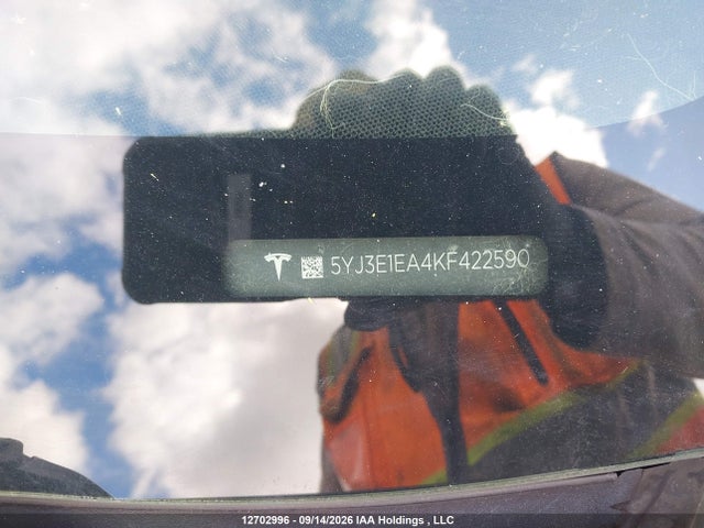 Продаж на аукціоні авто 2019 Tesla Model 3 Long Range/mid Range/standard Range/standard Range Plus, vin: 5YJ3E1EA4KF422590, номер лоту: 12702996