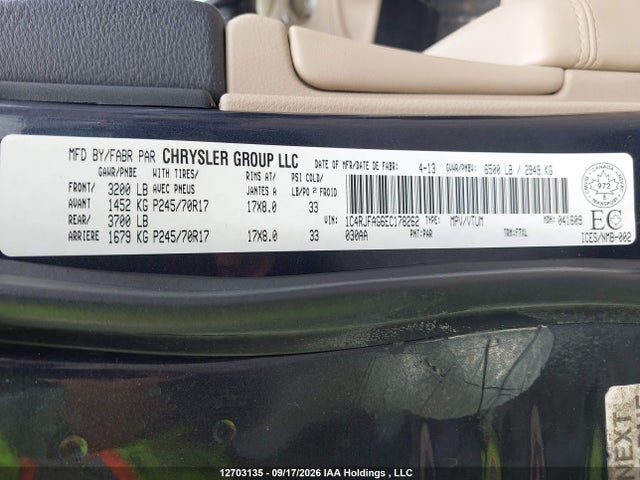 Jeep Grand Cherokee Laredo 2014 1C4RJFAG6EC178262 Image 9