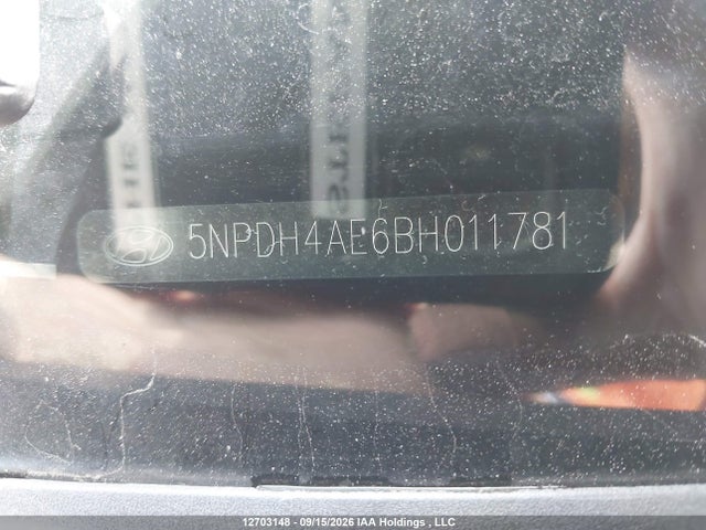 Auction sale of the 2011 Hyundai Elantra Gl, vin: 5NPDH4AE6BH011781, lot number: 12703148