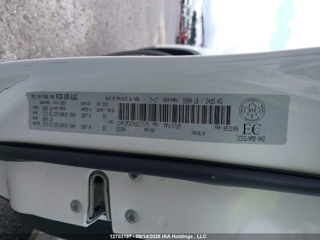 Продаж на аукціоні авто 2017 Jeep Cherokee Limited, vin: 1C4PJMDS7HD217175, номер лоту: 12703197