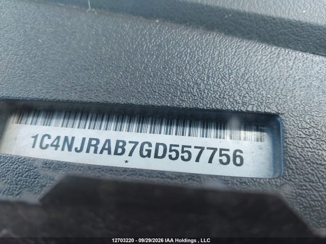 2016 Jeep Patriot მანქანა იყიდება აუქციონზე, vin: 1C4NJRAB7GD557756, აუქციონის ნომერი: 12703220