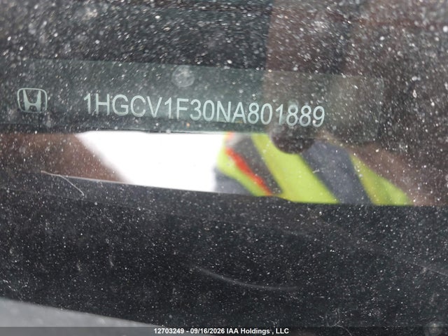 1HGCV1F30NA801889 Honda Accord Sport