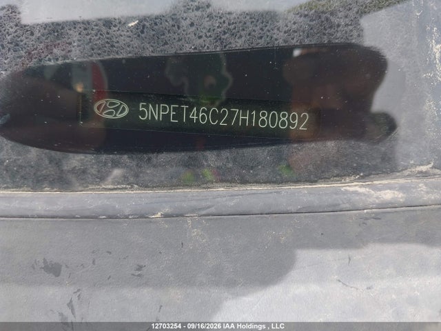 Aukcja sprzedaży 2007 Hyundai Sonata Gl/gls, vin: 5NPET46C27H180892, numer aukcji: 12703254