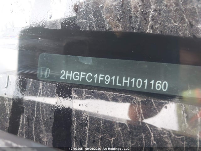 Honda Civic Touring 2020 2HGFC1F91LH101160 Image 9