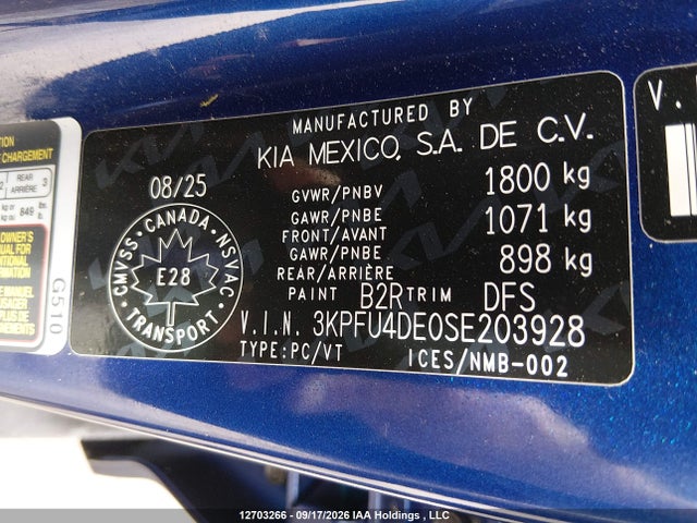 KIA K4 Ex/ex+ 2025 3KPFU4DE0SE203928 Image 9