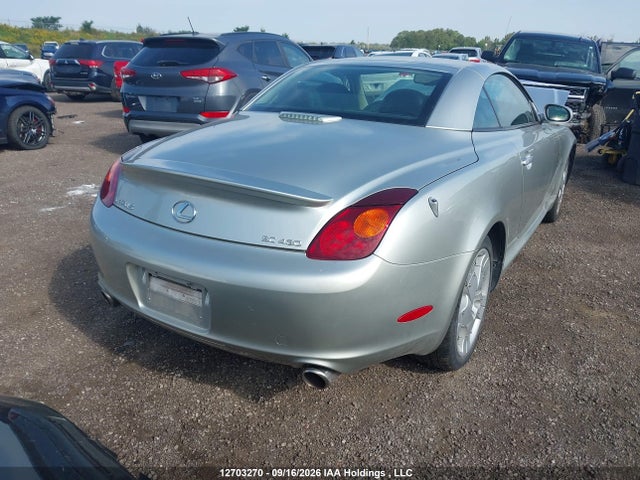 12703270 :رقم المزاد ، JTHFN48Y840056706 vin ، 2004 Lexus Sc 430 مزاد بيع