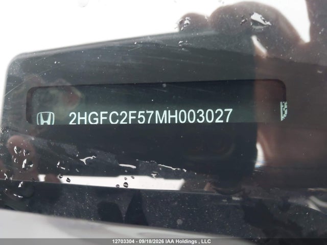 Aukcja sprzedaży 2021 Honda Civic Lx, vin: 2HGFC2F57MH003027, numer aukcji: 12703304