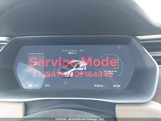 Tesla MODEL S 2016 5YJSA1E24GF164949 Image 7