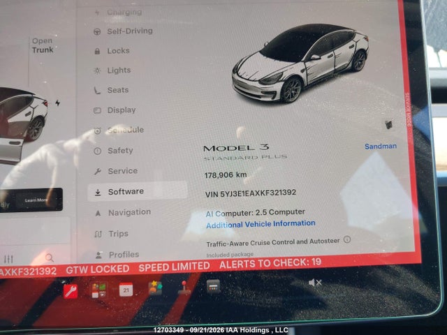 Auction sale of the 2019 Tesla Model 3, vin: 5YJ3E1EAXKF321392, lot number: 12703349