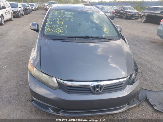 2012 Honda Civic Ex მანქანა იყიდება აუქციონზე, vin: 2HGFB2F50CH030605, აუქციონის ნომერი: 12703379