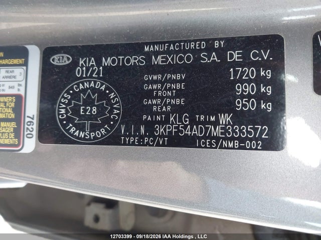 KIA FORTE EX 2021 3KPF54AD7ME333572 Image 9