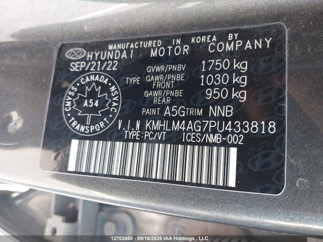 Hyundai Elantra 2023 KMHLM4AG7PU433818 Image 19