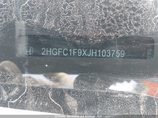 Honda Civic Touring 2018 2HGFC1F9XJH103759 Image 20
