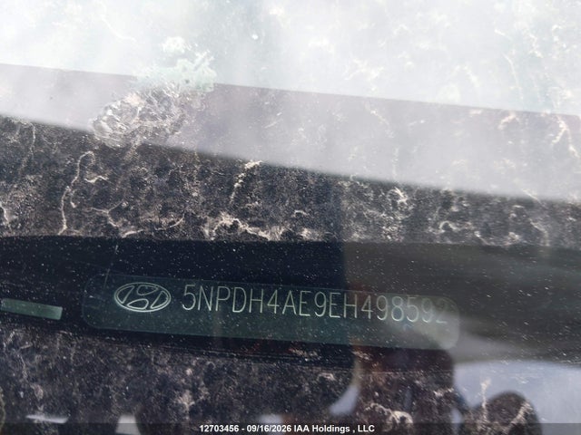 12703456 :رقم المزاد ، 5NPDH4AE9EH498592 vin ، 2014 Hyundai Elantra Se/sport/limited مزاد بيع