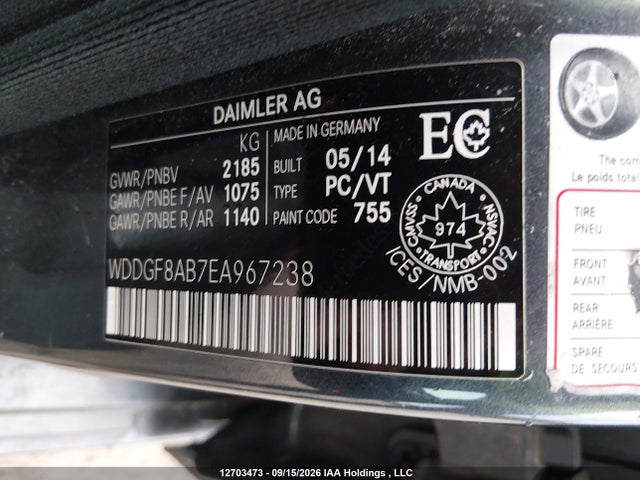 WDDGF8AB7EA967238 Mercedes-Benz C 300 4matic