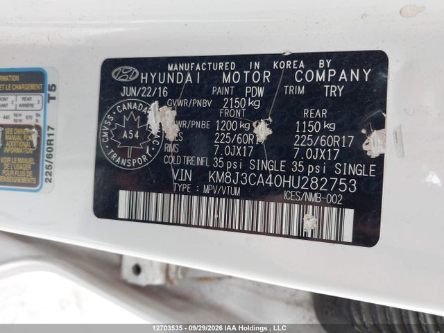 Hyundai Tucson Premium 2017 KM8J3CA40HU282753 Image 19