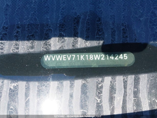 Продажа на аукционе авто 2008 Volkswagen Gti, vin: WVWEV71K18W214245, номер лота: 12703582