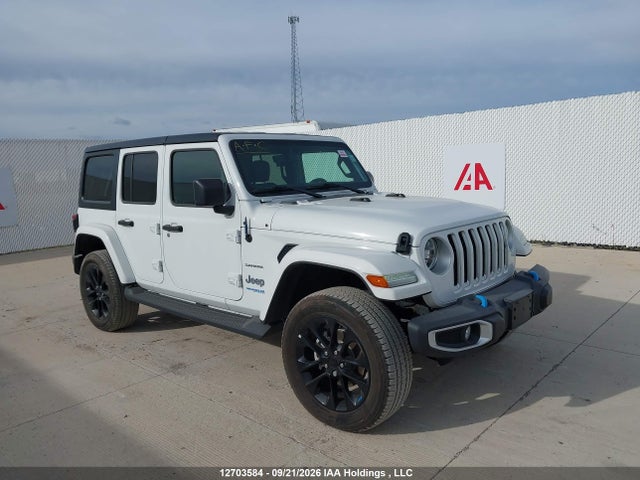 Aukcja sprzedaży 2022 Jeep Wrangler Unlimited Sahara 4xe, vin: 1C4JJXP60NW147203, numer aukcji: 12703584